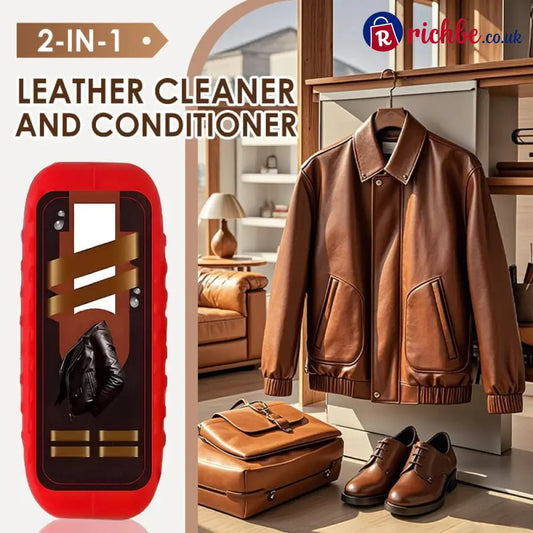 🚗 BUY 1 GET 1 FREE! ✨2-in-1 Leather Cleaner and Conditioner - 100ml / ✨Buy 1 Get 1 Free - 2pcs