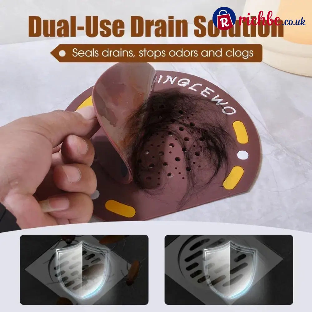 🚿 BUY 1 GET 1 FREE! ✨ Anti‑Clog & Odor‑Proof Drain Cover – Dual‑Function Tight‑Seal Cute‑Designed ✨ - Houseware &