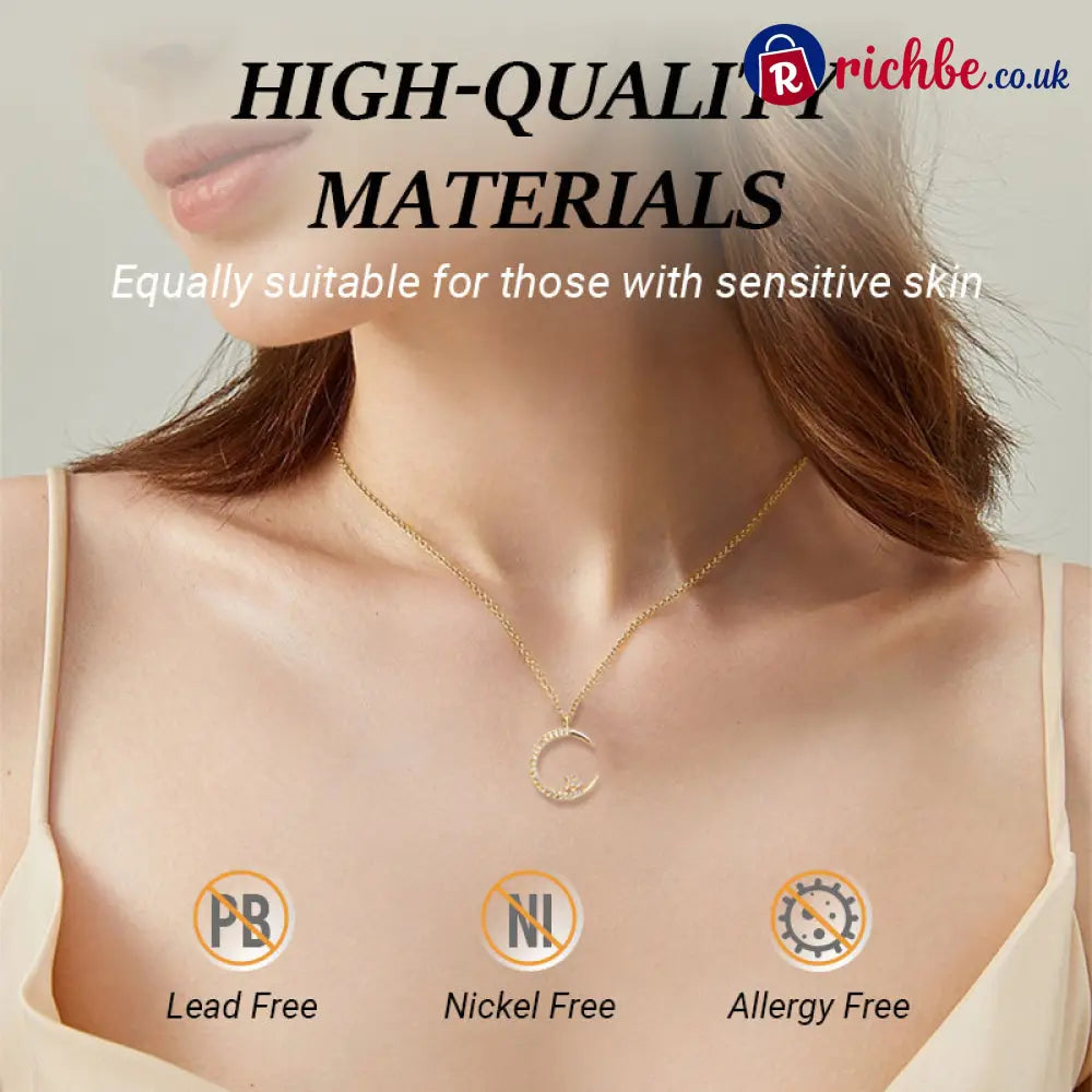 🎁 BUY 1 GET 1 FREE! 🌙✨ Bright Night: Moon Star Necklace – Glow-in-the-Dark Elegance with Celestial Charm 💫🌌 - Clothing