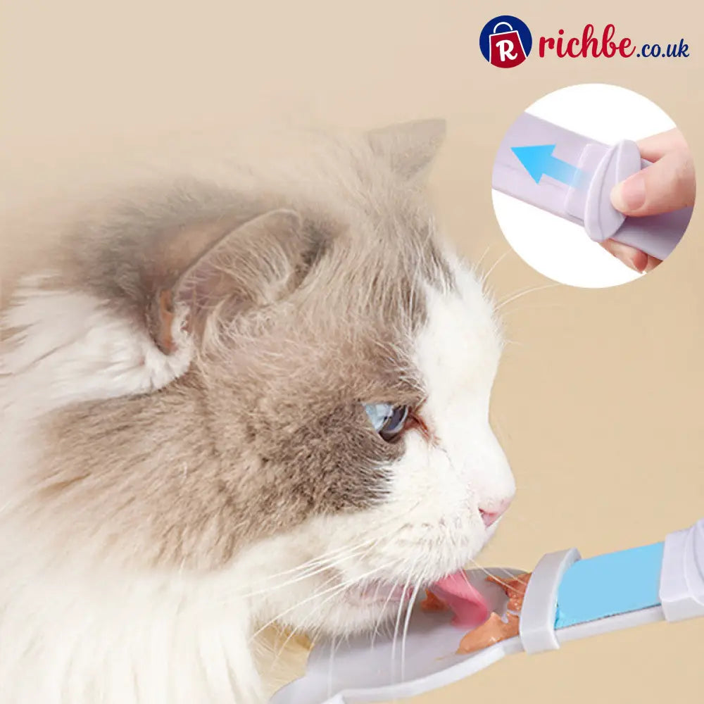 🥳HOT SALE🥳💞50K+ SOLD! Cat Feeder Spoon – From £6.99! BPA-free, one-hand squeeze & wide spoon. Clean feeding – grab yours! ✅