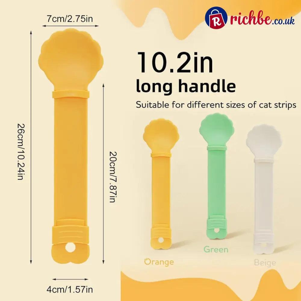 🥳HOT SALE🥳💞50K+ SOLD! Cat Feeder Spoon – From £6.99! BPA-free, one-hand squeeze & wide spoon. Clean feeding – grab yours! ✅