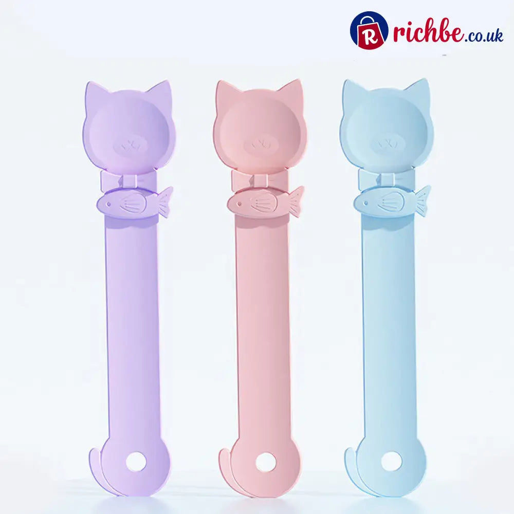 🥳HOT SALE🥳💞50K+ SOLD! Cat Feeder Spoon – From £6.99! BPA-free, one-hand squeeze & wide spoon. Clean feeding – grab yours! ✅