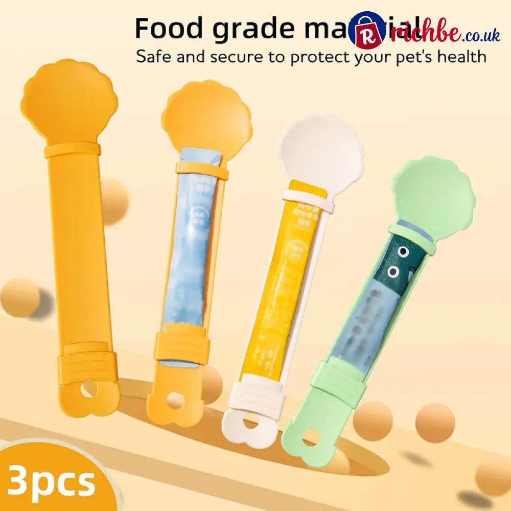 🥳HOT SALE🥳💞50K+ SOLD! Cat Feeder Spoon – From £6.99! BPA-free, one-hand squeeze & wide spoon. Clean feeding – grab yours! ✅