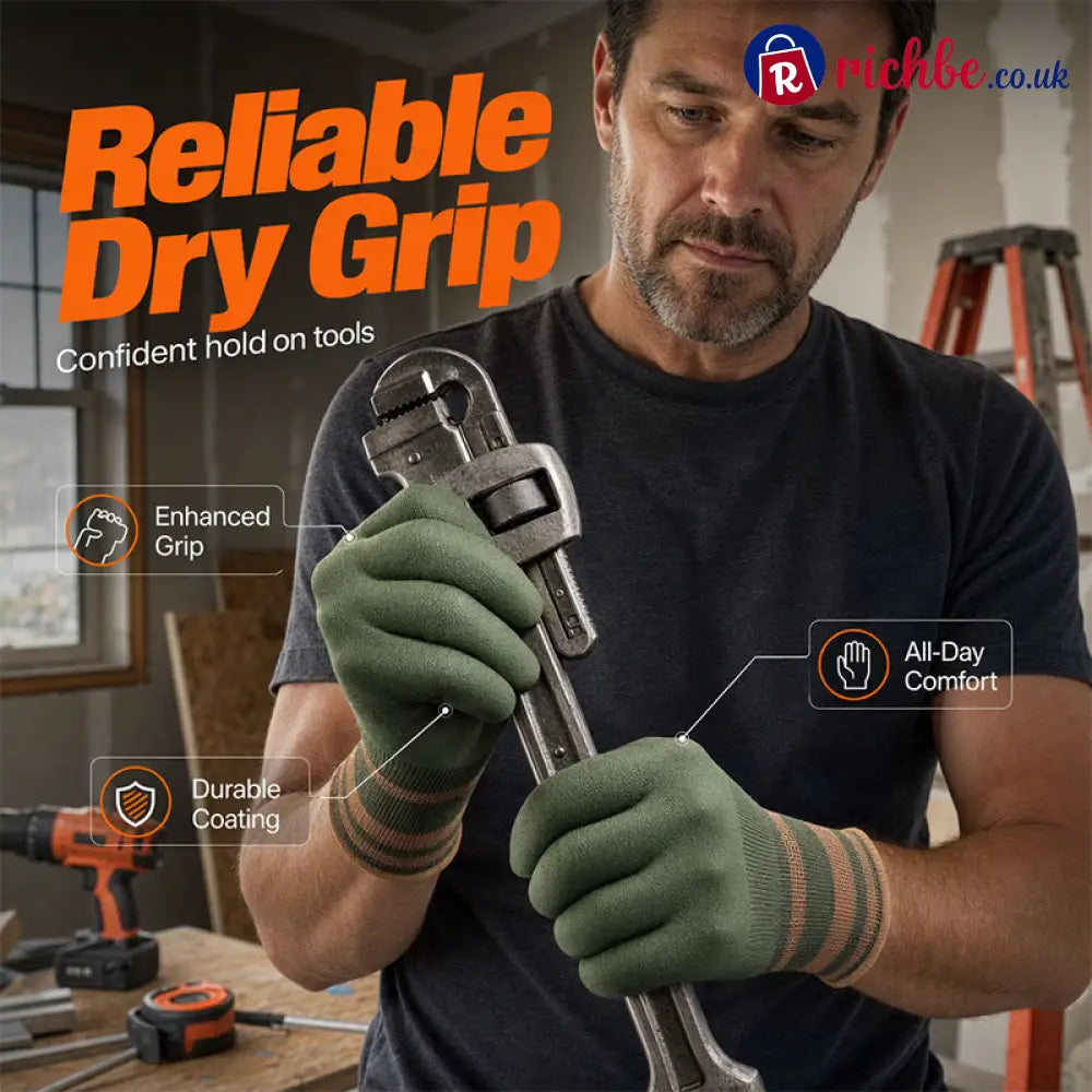 📢📢Buy 1 Get Free 1 !! ⏰Flexible Breathable Non-Slip Work Gloves