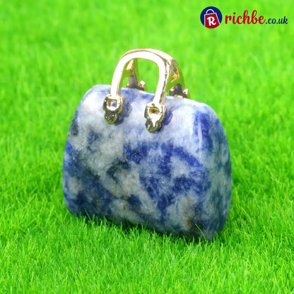 🌸Buy 1 Get Free 1 🌸Miniature Elegant Stone Handbag Ornament - Dark Blue（2PCS） / 30 × 25 × 12mm (1.18 × 0.98 × 0.47