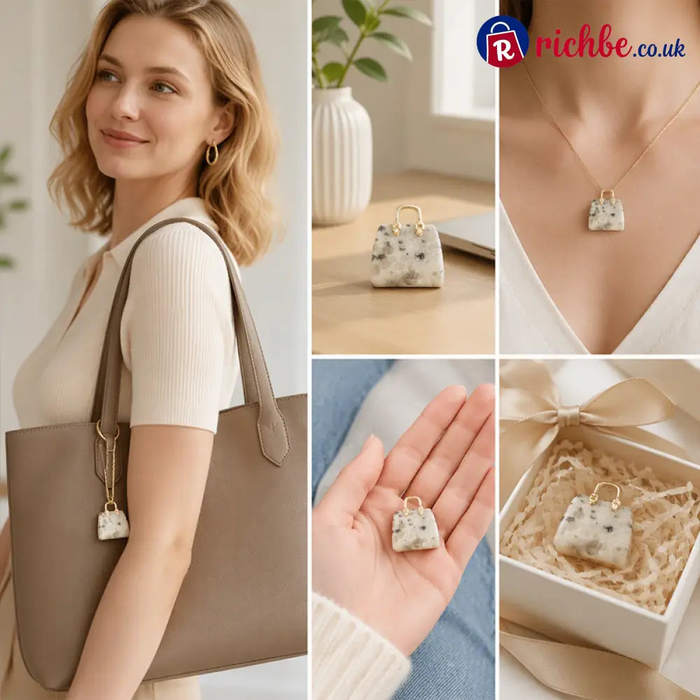🌸Buy 1 Get Free 1 🌸Miniature Elegant Stone Handbag Ornament - Houseware & Kitchen
