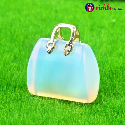 🌸Buy 1 Get Free 1 🌸Miniature Elegant Stone Handbag Ornament - Light Blue（2PCS） / 30 × 25 × 12mm (1.18 × 0.98 × 0.47