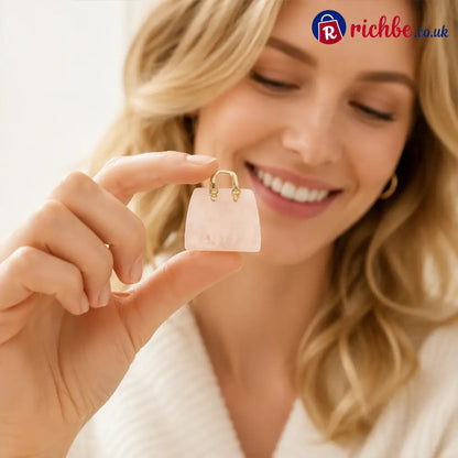 🌸Buy 1 Get Free 1 🌸Miniature Elegant Stone Handbag Ornament - Pink（2PCS） / 30 × 25 × 12mm (1.18 × 0.98 × 0.47 inches)