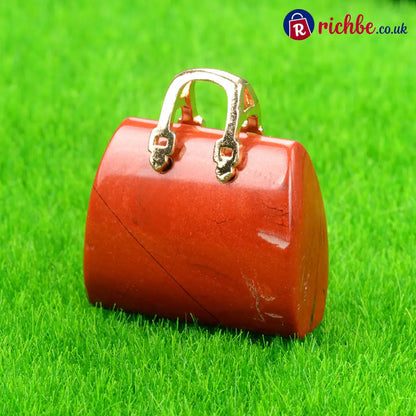 🌸Buy 1 Get Free 1 🌸Miniature Elegant Stone Handbag Ornament - Red（2PCS） / 30 × 25 × 12mm (1.18 × 0.98 × 0.47 inches)