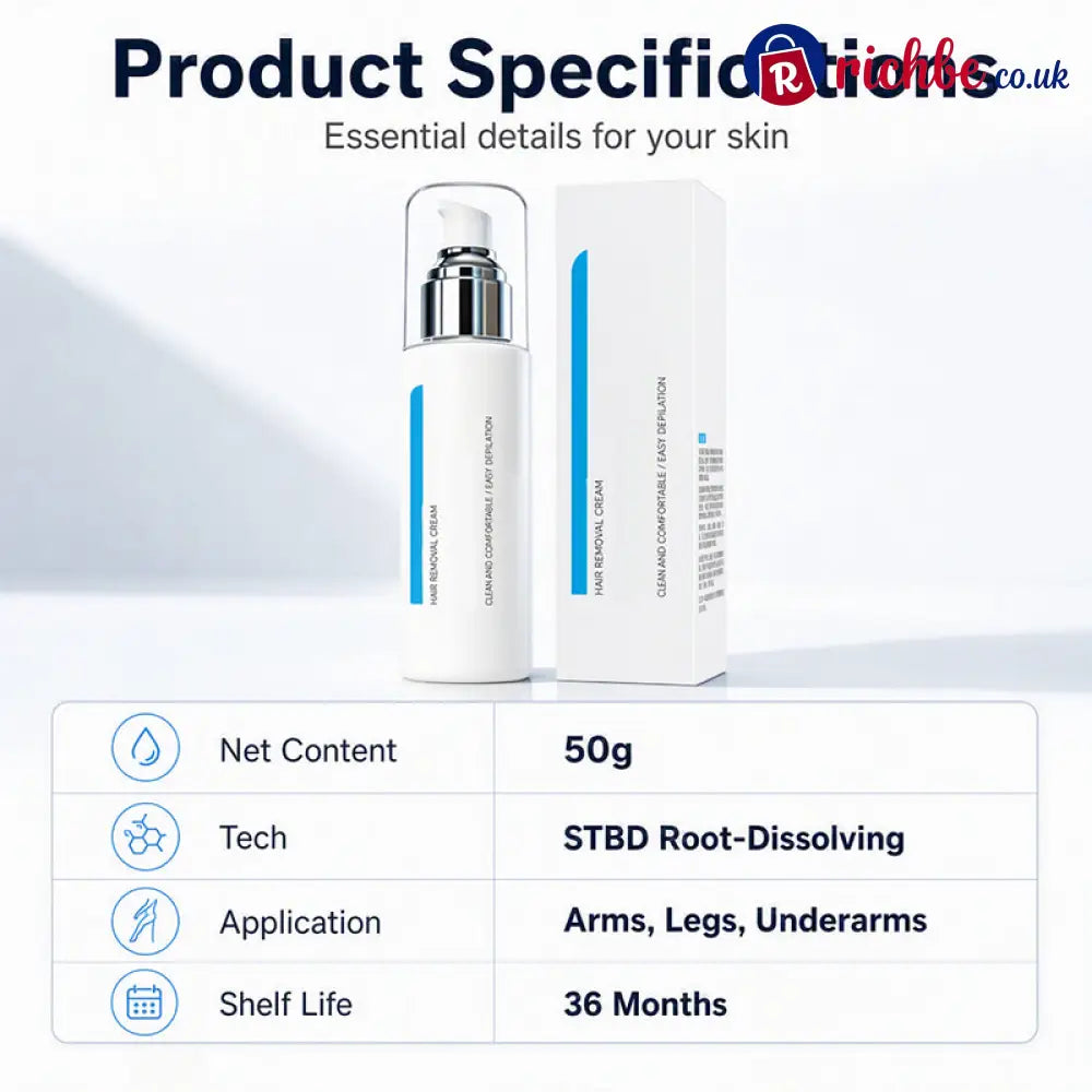 🔥🎁 Buy 1 get 1 free! 🥳💞 Over 50,000 sold! ⚡❄️ Refreshing hair removal cream for sensitive skin - 50g / Buy 1 get 1 free