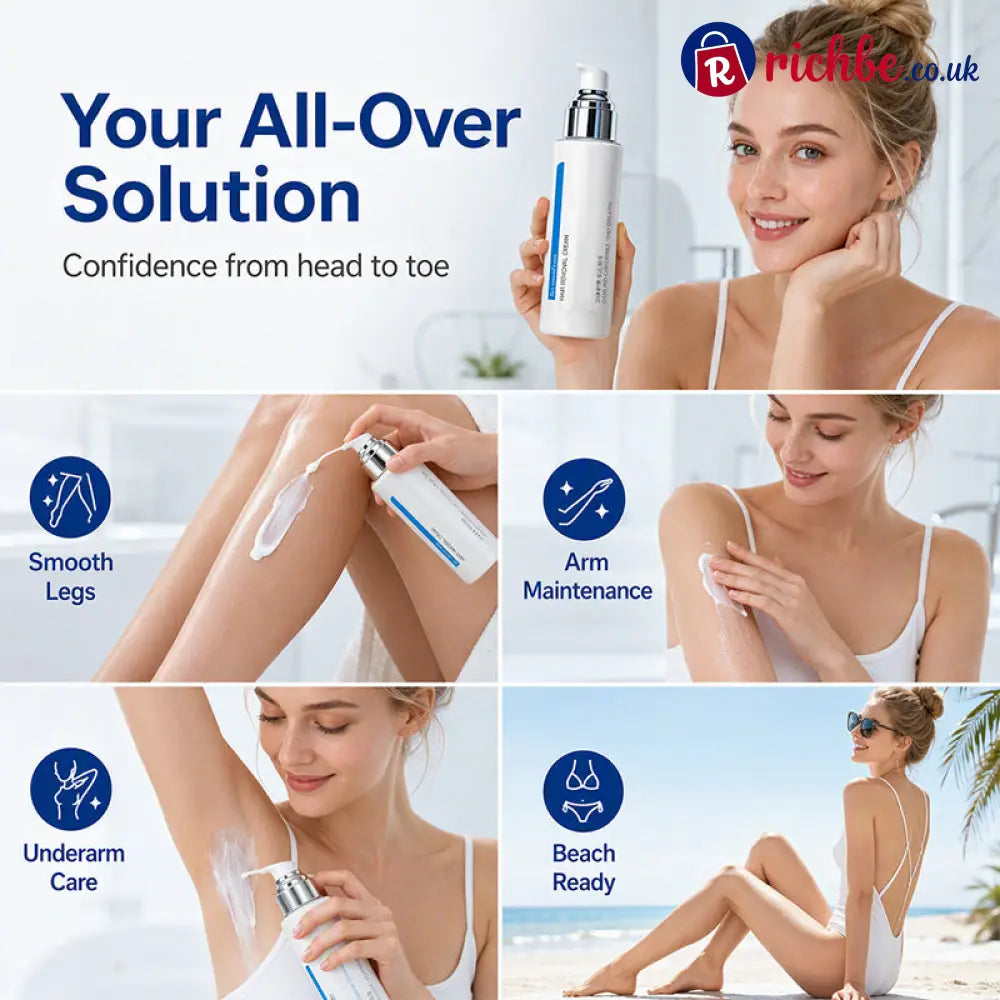🔥🎁 Buy 1 get 1 free! 🥳💞 Over 50,000 sold! ⚡❄️ Refreshing hair removal cream for sensitive skin - 50g / Buy 1 get 1 free