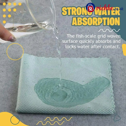 📢📢Buy 2 Get 1 Free!! ⏰Fish scale rag towel - Houseware & Kitchen