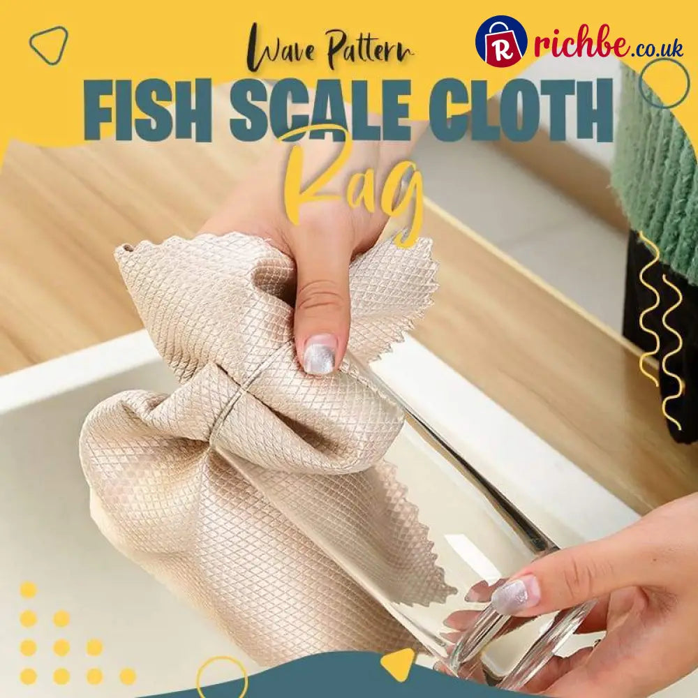 📢📢Buy 2 Get 1 Free!! ⏰Fish scale rag towel - Houseware & Kitchen