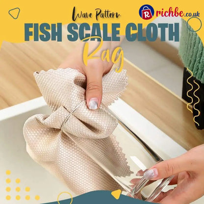 📢📢Buy 2 Get 1 Free!! ⏰Fish scale rag towel - Houseware & Kitchen