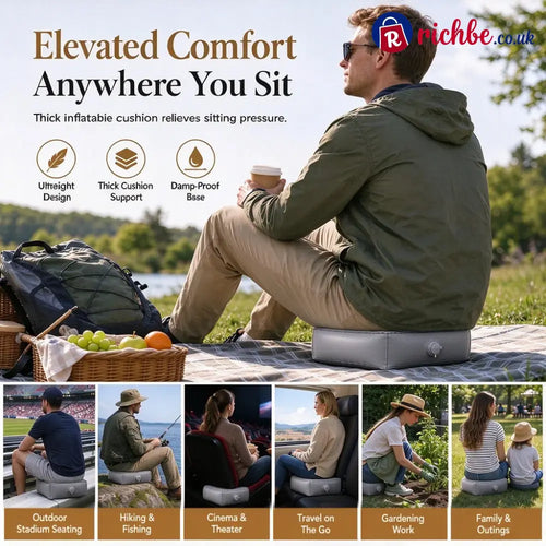 📢📢Buy 2 Get 1 Free!! ⏰Portable Inflatable Concert Cushion💯Lightweight Waterproof Outdoor Seat Pad