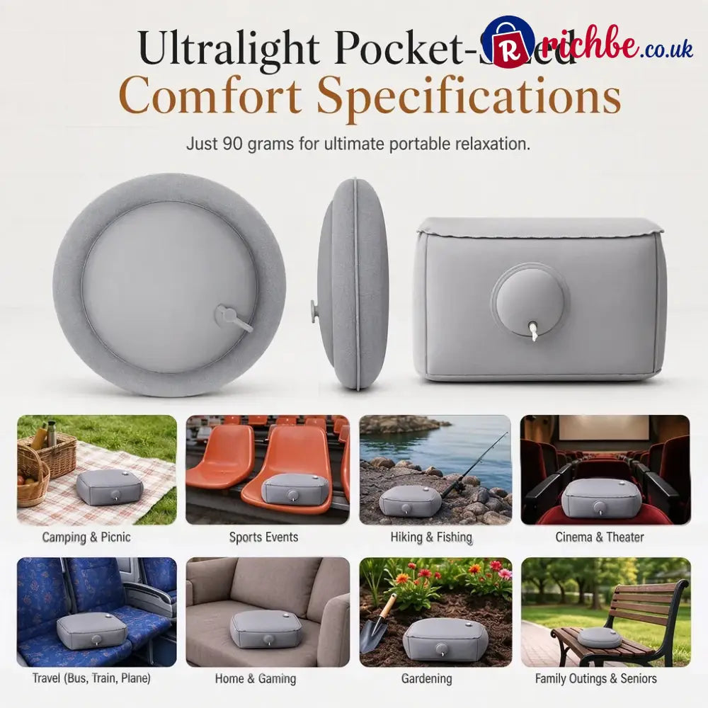 📢📢Buy 2 Get 1 Free!! ⏰Portable Inflatable Concert Cushion💯Lightweight Waterproof Outdoor Seat Pad
