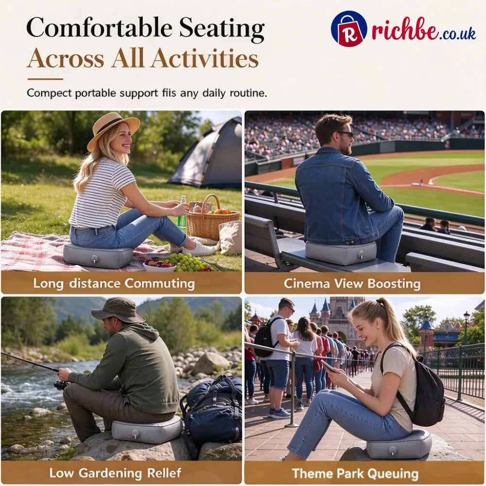 📢📢Buy 2 Get 1 Free!! ⏰Portable Inflatable Concert Cushion💯Lightweight Waterproof Outdoor Seat Pad