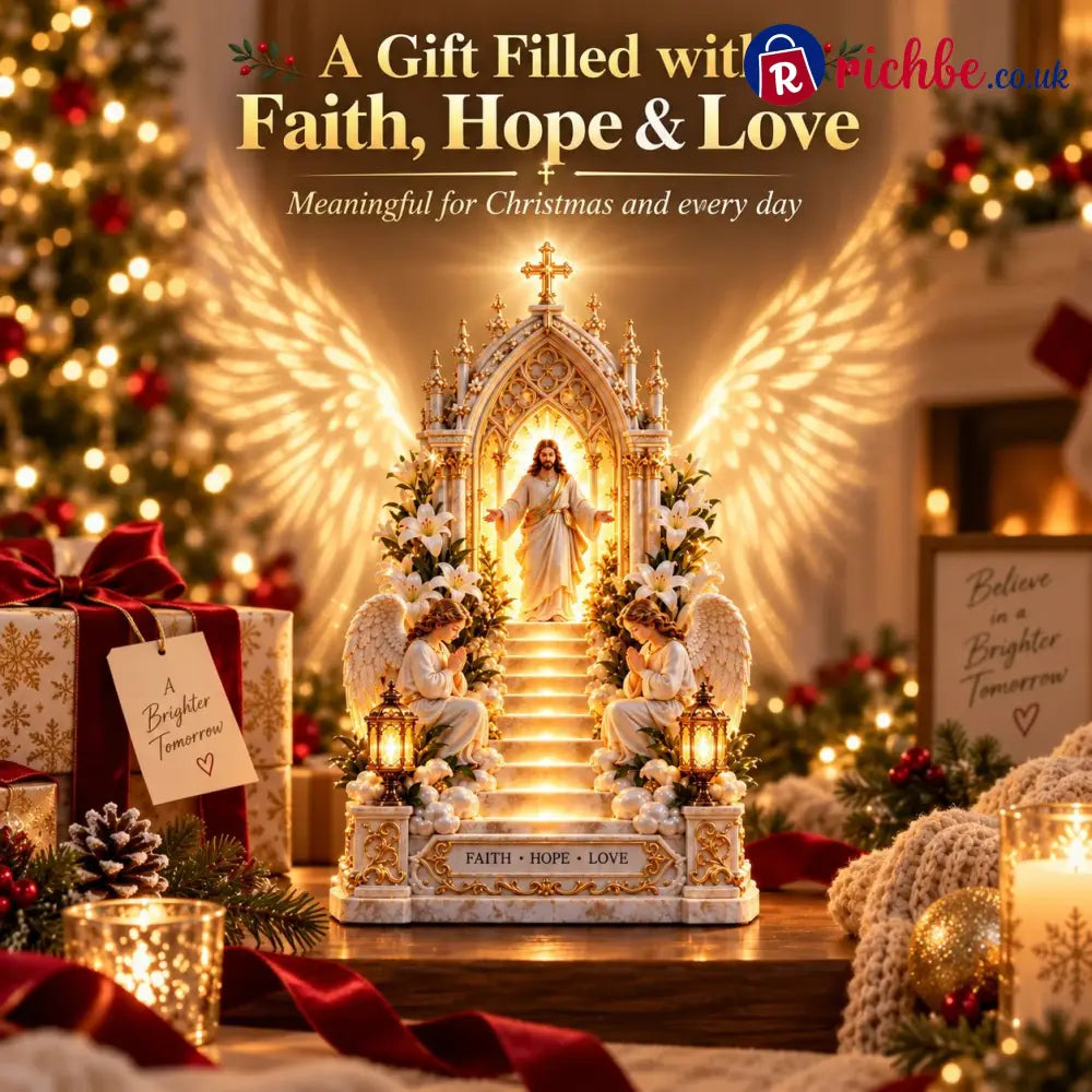 🔥Buy More Save More🔥- ✨ ✝️Heaven Opens™ – Step-by-Step Illuminated Jesus Stairway | Faith Hope & Love