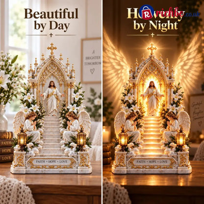 🔥Buy More Save More🔥- ✨ ✝️Heaven Opens™ – Step-by-Step Illuminated Jesus Stairway | Faith Hope & Love