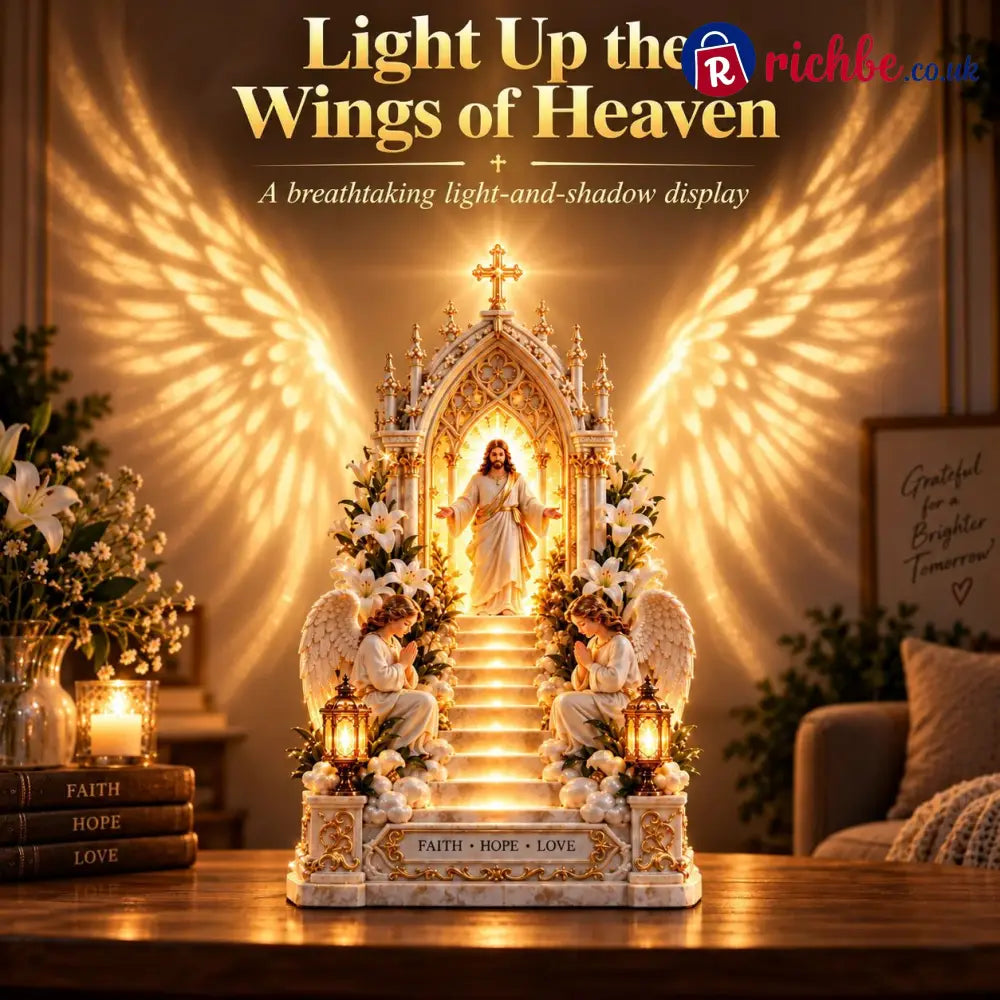 🔥Buy More Save More🔥- ✨ ✝️Heaven Opens™ – Step-by-Step Illuminated Jesus Stairway | Faith Hope & Love