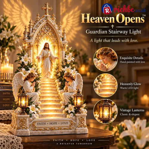 🔥Buy More Save More🔥- ✨ ✝️Heaven Opens™ – Step-by-Step Illuminated Jesus Stairway | Faith Hope & Love