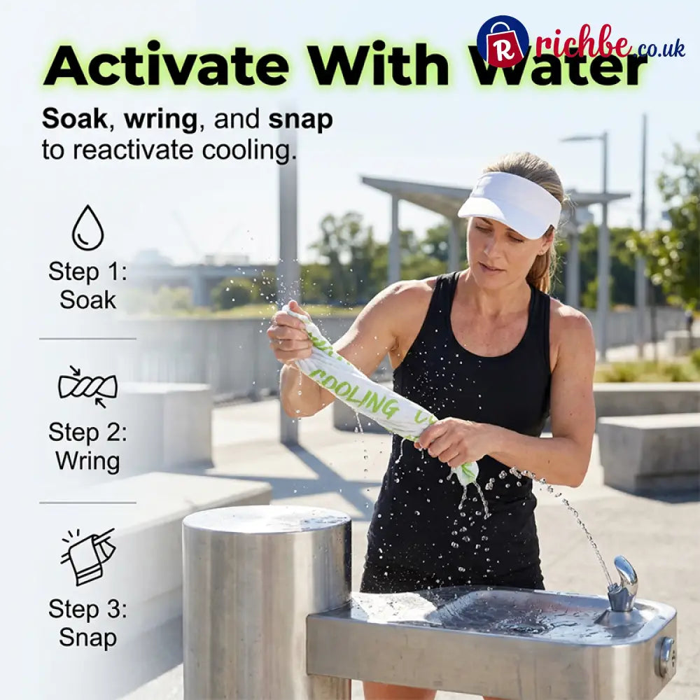 🧊BUY MORE SAVE MORE💦 Instant cooling towel – portable breathable perfect for workouts & travel! - Clothing & Accessories