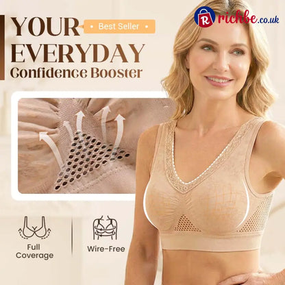 💐 Buy One Get One Free 🎁 🌸 Pure Cotton Buttonless Comfy Lifting Bra - Clothing & Accessories