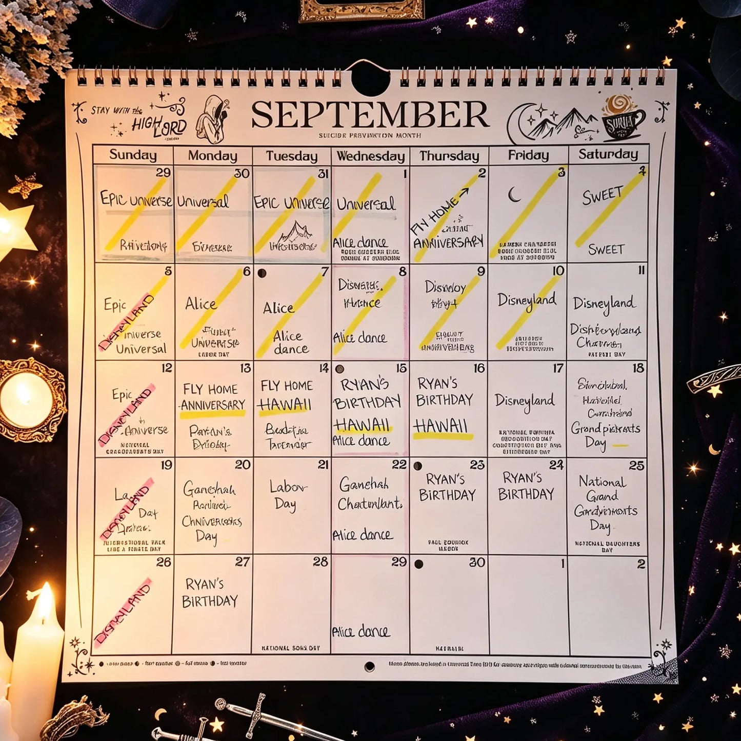 🌙 A Court of Thorns and Roses: Velaris 2027 Weekly Planner ✨ Officially Licensed Fantasy Organizer
