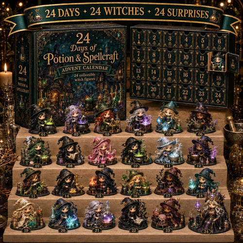 🧙‍♀️ LAST DAY 49% OFF – 24 Days Of Witchy Surprises Advent Calendar | 24 Unique Collectible Witches with Magical Themes, Mini Figures & Fantasy Display Collection ✨