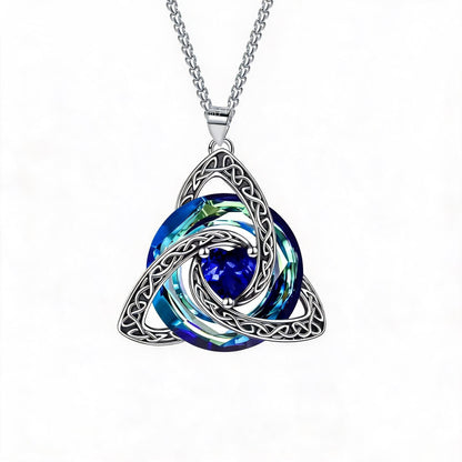Birthstone Celtic Trinity Knot Necklace ✨