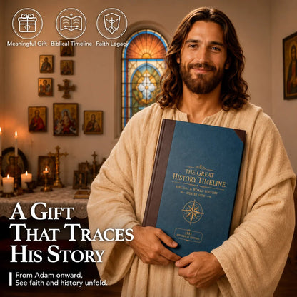 🔥📜Synchronological History Chart – 6,000 Years of Biblical & World Events in One Fold-Out Timeline