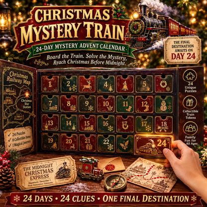 ⏳ Last Day 49% OFF – 24-Day Mystery Adventure Advent Calendar Collection | 24 Clues, Hands-On Puzzles & One Final Reveal