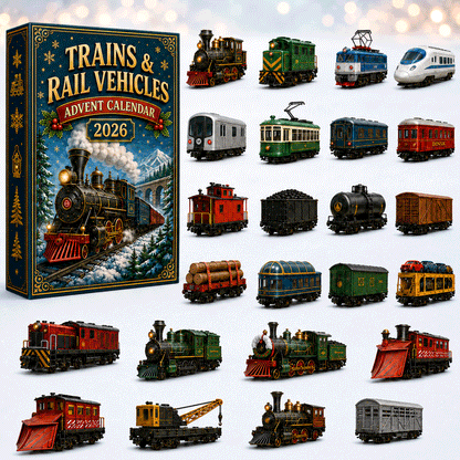 Trains & Rail Vehicles Advent Calendar 2026 – 24 Railway Surprises