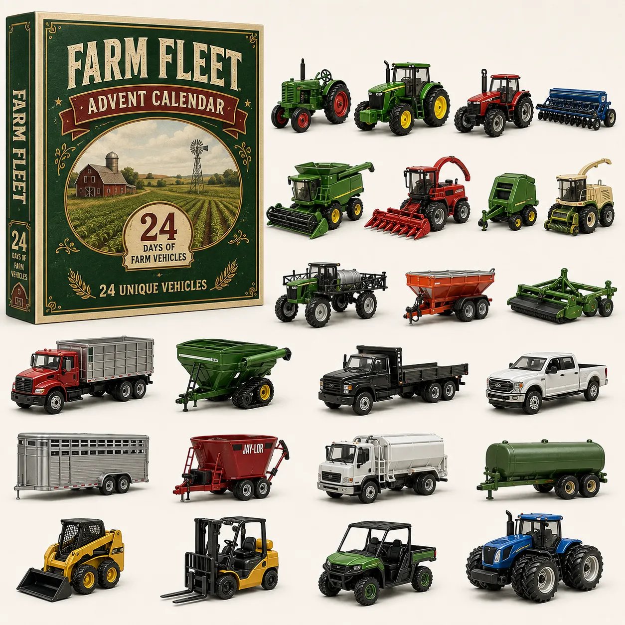 🚚 🎁Build the Fleet Collection 24-Day Vehicle Advent Calendar Series | ✨A New Adventure Every Morning