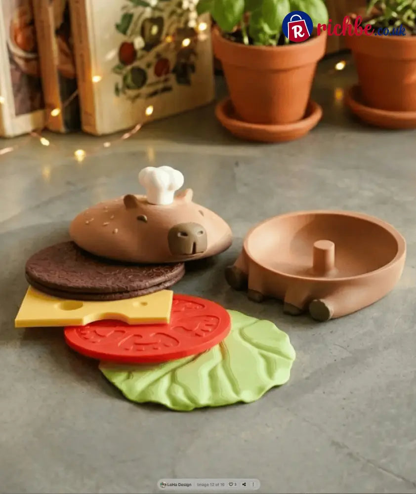 🦫Capy-Burger Coaster Set🍔