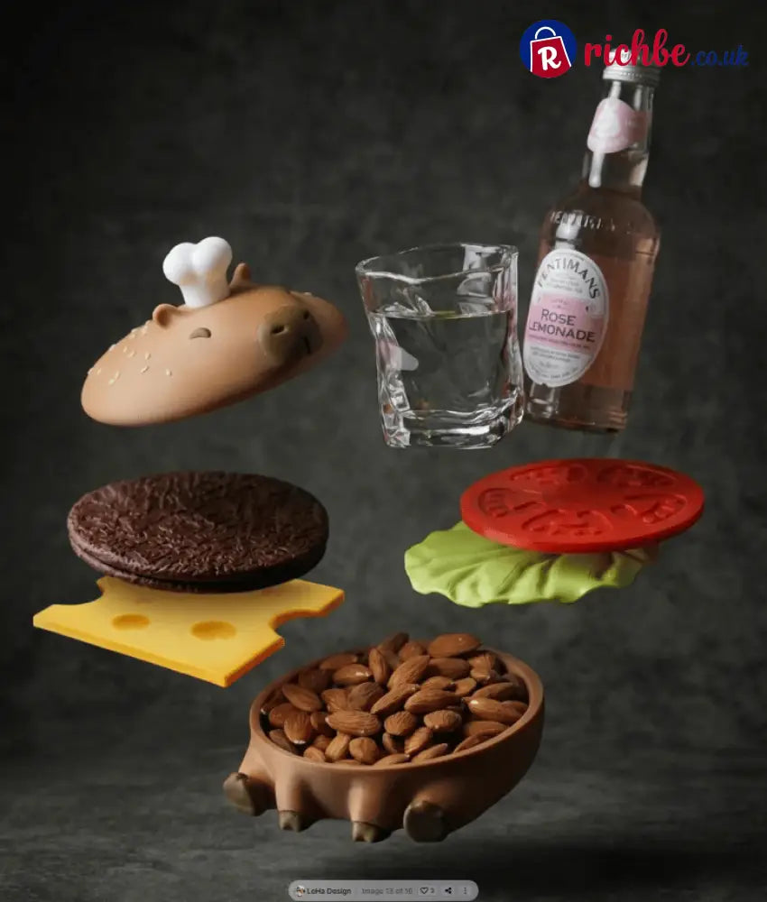 🦫Capy-Burger Coaster Set🍔