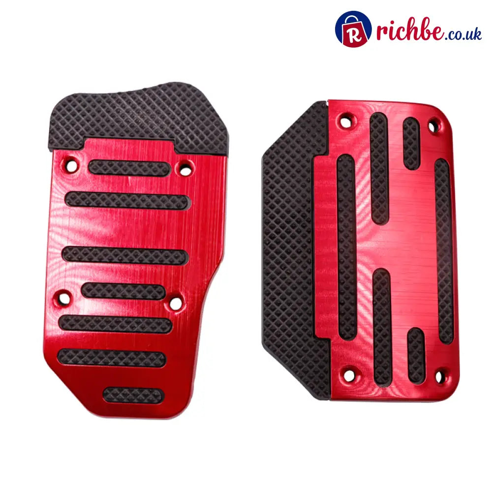 🚗 🔥 Car Anti-Skid Pedal - Secure Grip & Easy Install Prevents Foot Slipping for Safe Driving ⚡📦 - Automatic / Red