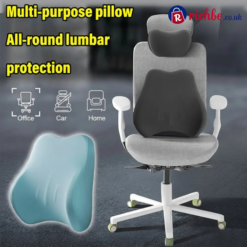 Car Headrest Neck and Waist Pillow🚗🛋️ - Car Accessories