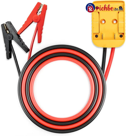 Car Starter Jumper Cables With Adapter For Dewalt 20v - for De.Walt 20V / 1 FT