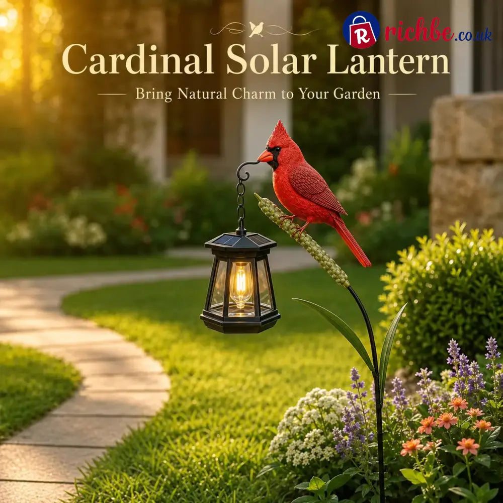 🐦 Cardinal Solar Light, A Beautiful Garden Light That Feels Full of Life