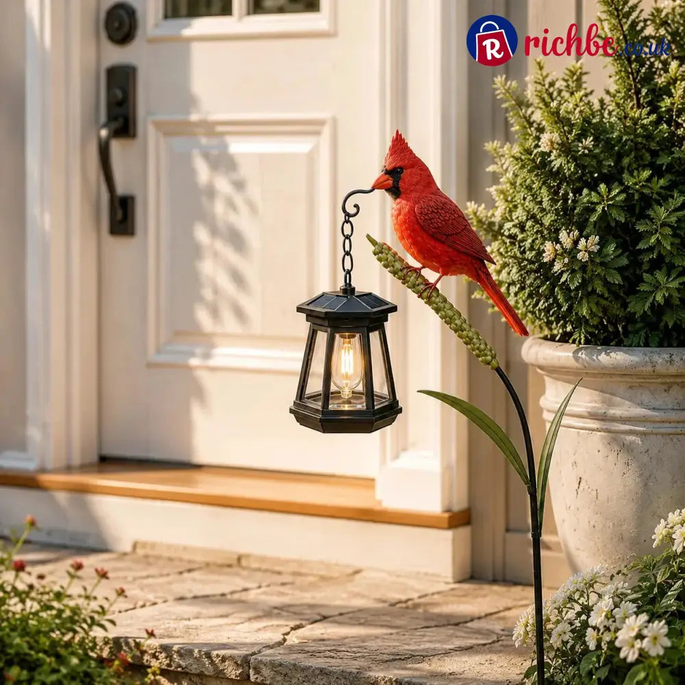 🐦 Cardinal Solar Light, A Beautiful Garden Light That Feels Full of Life