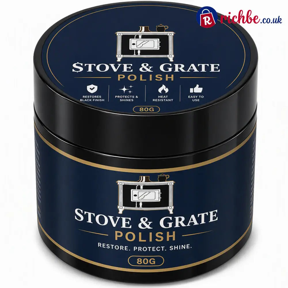 Cast Iron Stove Polish with Sponge - 80g+ Sponge / BUY 1 - Cleaning & Odor