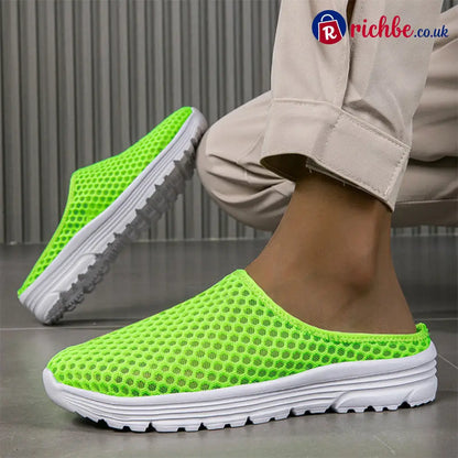 Casual Comfort Breathable Mesh Slippers - Green / 36
