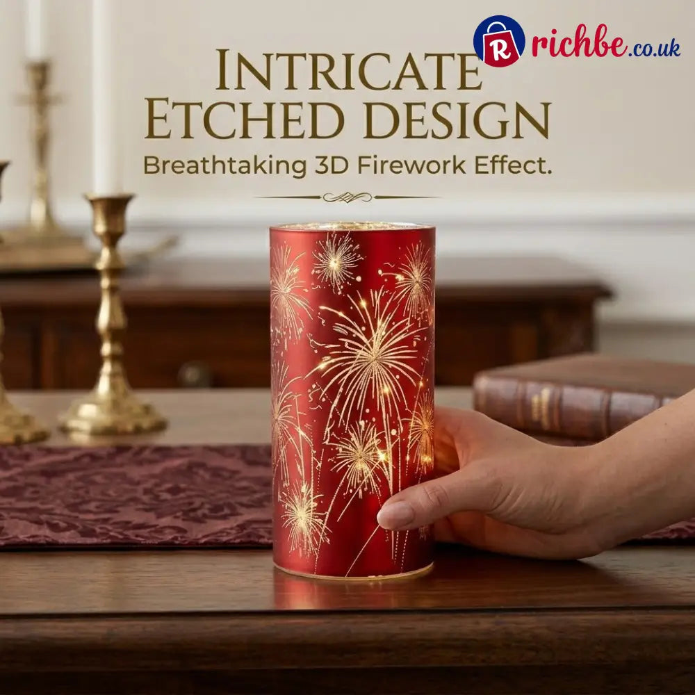 Celebration Firework Lanterns – Premium Patriotic Red White & Blue Trio