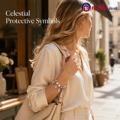 📢📢40% OFF !! ⏰Celestial Sun Moon Charm Bracelet