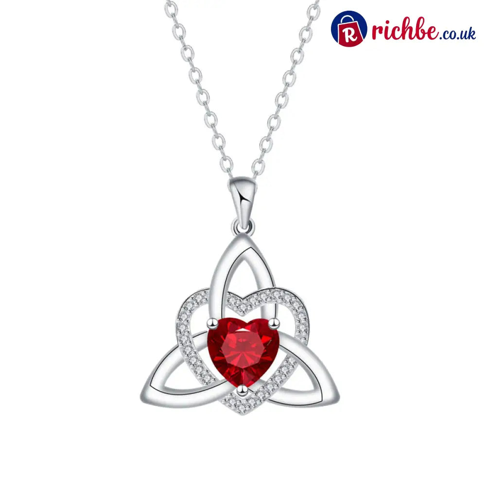 Celtic Knot Heart Pendant Necklace💎📿 - July/Red / Buy 1 - Hot Products