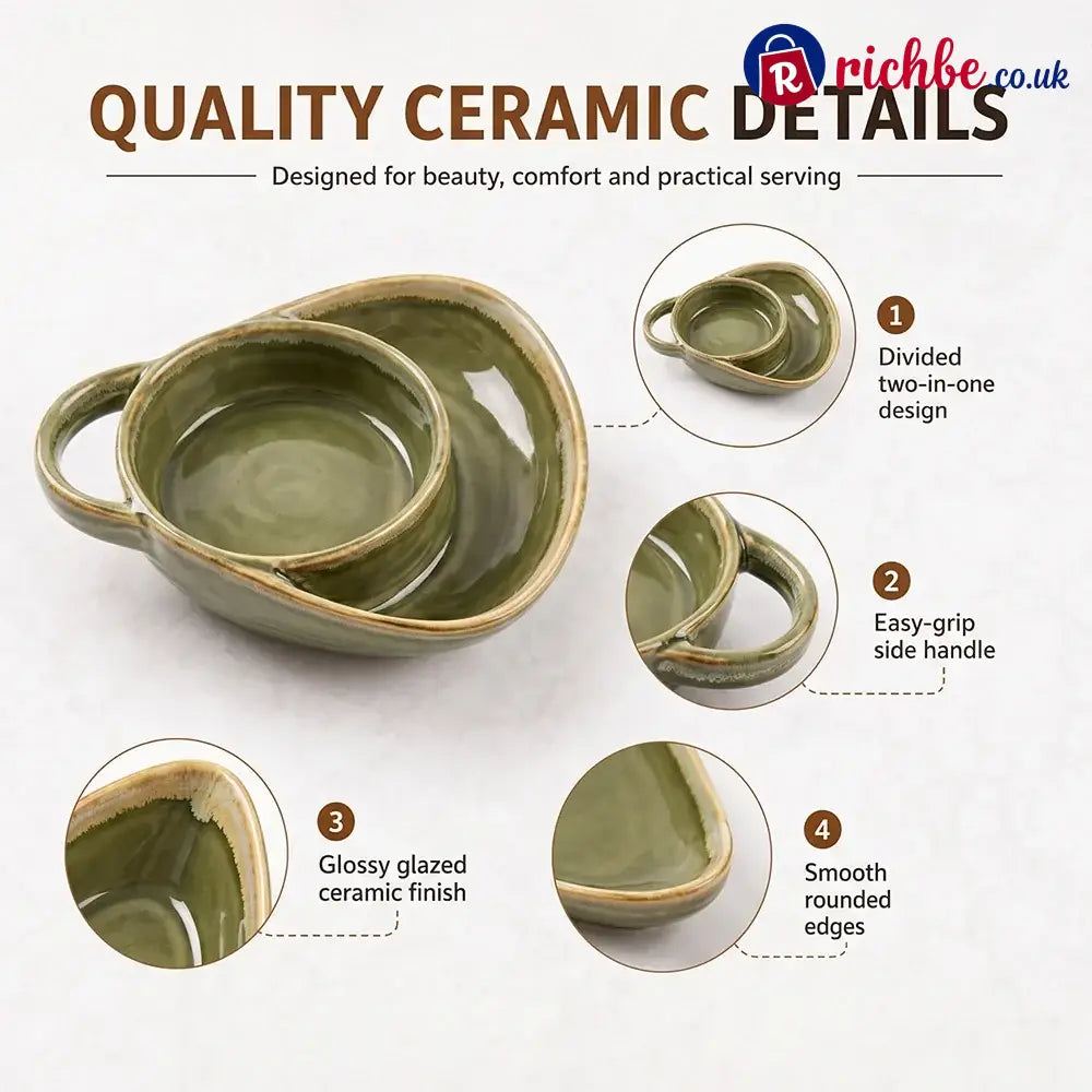 Ceramic Soup & Toasty Bowls with Handles – Rustic Reactive Glaze Design