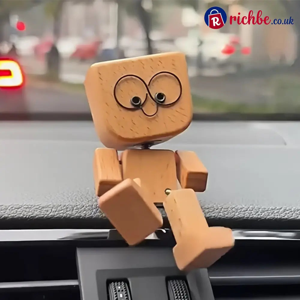 🔥Charming Little Wooden Figure That Sways with 12PCS Magnetic Expressions