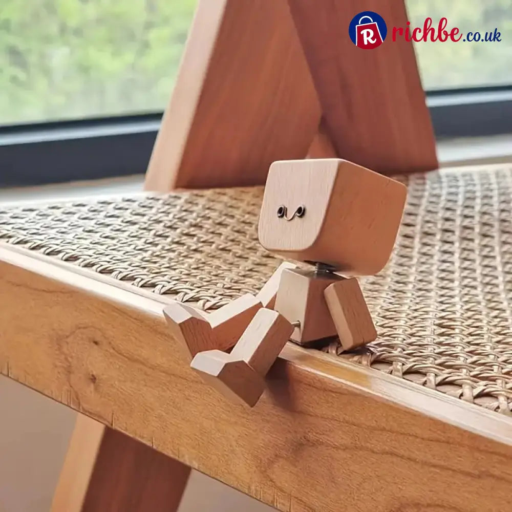 🔥Charming Little Wooden Figure That Sways with 12PCS Magnetic Expressions - Buy 1-Have a Try! 😍 / Contains 12 magnetic