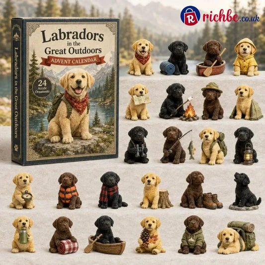 🎄CHRISMAST KICKOFF 48% OFF - 2026 Mountain Forest Backpack Labrador Blind Box - 24-Day Festive Countdown Acrylic Charms